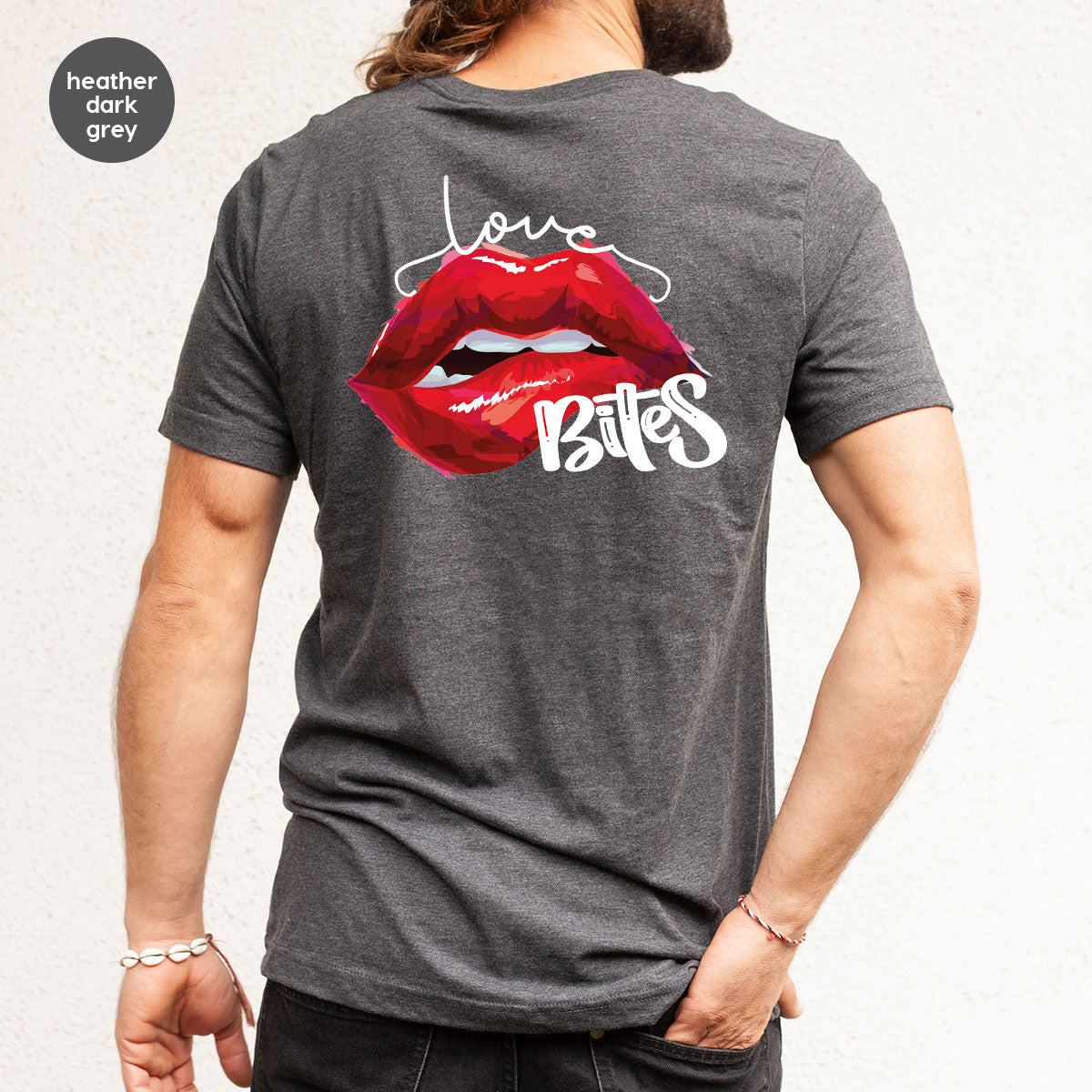 Cool Valentine's Day T-Shirt, Bite Shirt, Cute Lips Tee, Valentine Gift