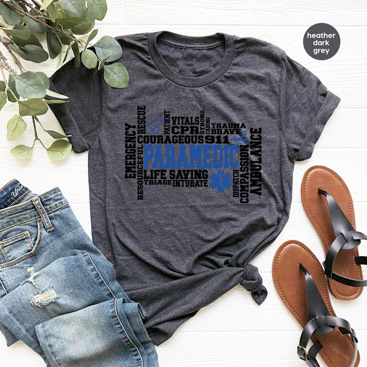 Paramedic T-Shirt, Ambulance Shirt, Life Saver T-Shirt, Gift For Live Saver, Health Worker Shirt