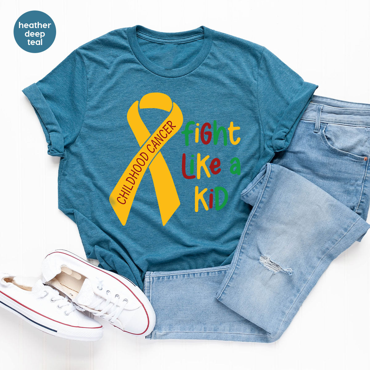 Fighting Like A Kid Shirt, Cancer Fight Shirt, Childhood Canver Fighter t-Shirt, Gift For Cancer Kids