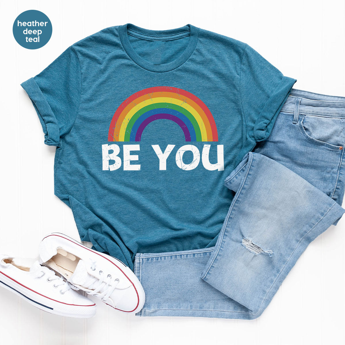 Rainbow T-Shirt, Be You Shirt, LGBT Pride Shirt, LGBT T-Shirt