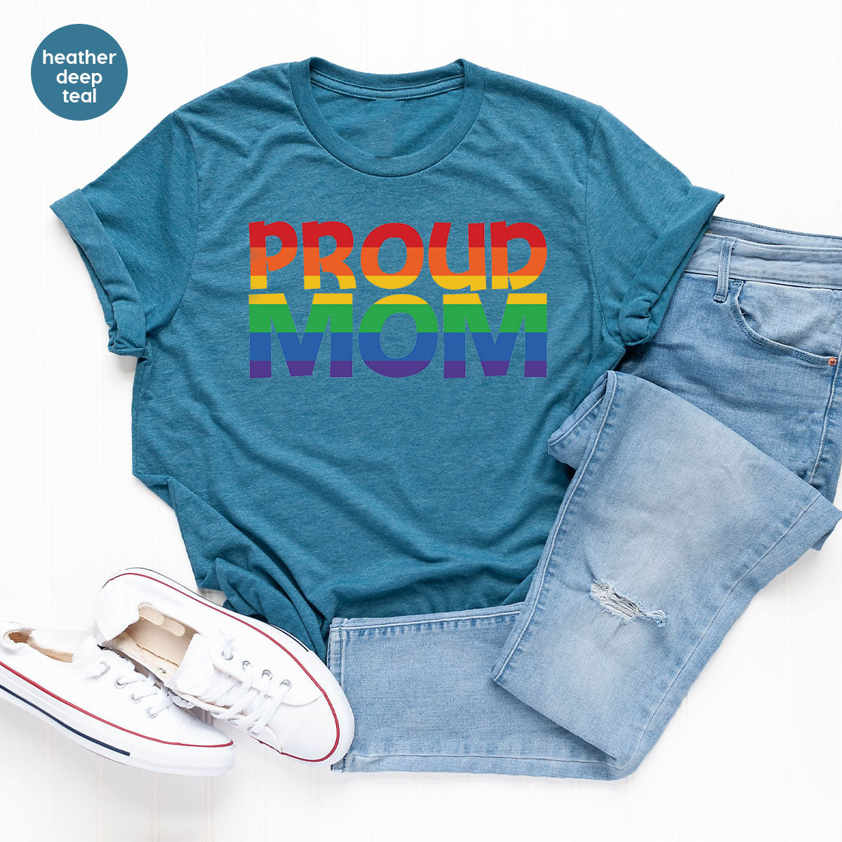 Proud Mom Shirt, LGBT Mom T-Shirt, LGBT Proud Tee