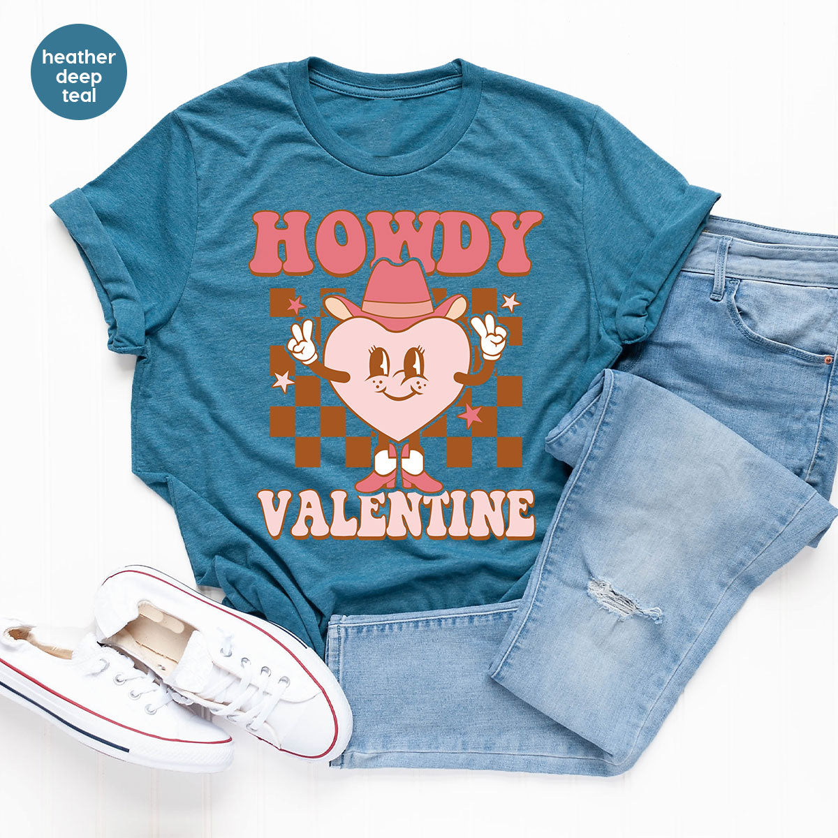 Howdy Valentine Shirt, 2023 Valentine's Day Shirt, Cute Feb 14 Tee