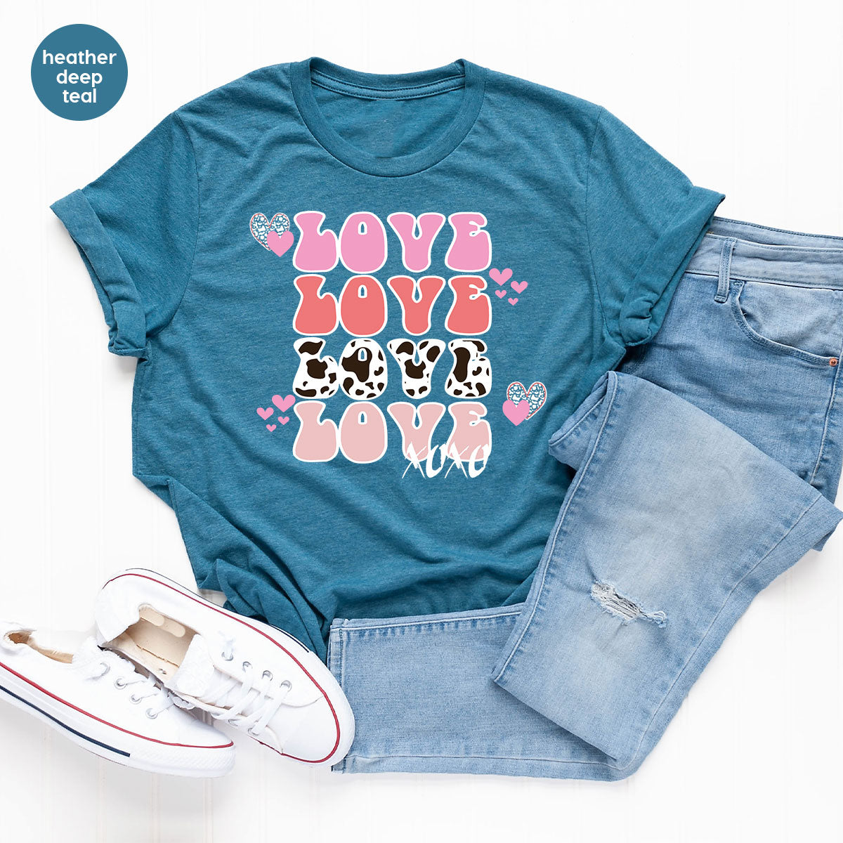 Love Shirt, Love Day T-Shirt, Valentine's Day Tee, 2023 Valentine's Day Gift