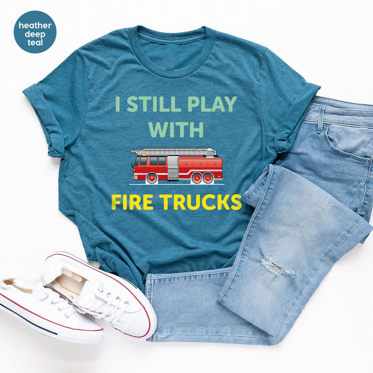 Fire Truck Shirt, Funny Fire Fighter T-Shirt, Fireman Tee