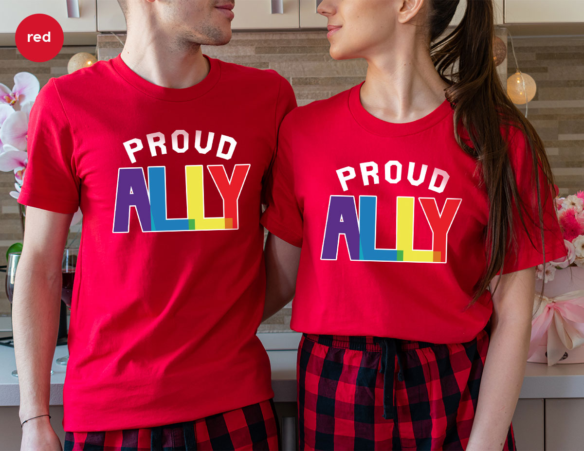 Proud Ally Shirt, LGBT Ally T-Shirt, LGBT Proud Tee