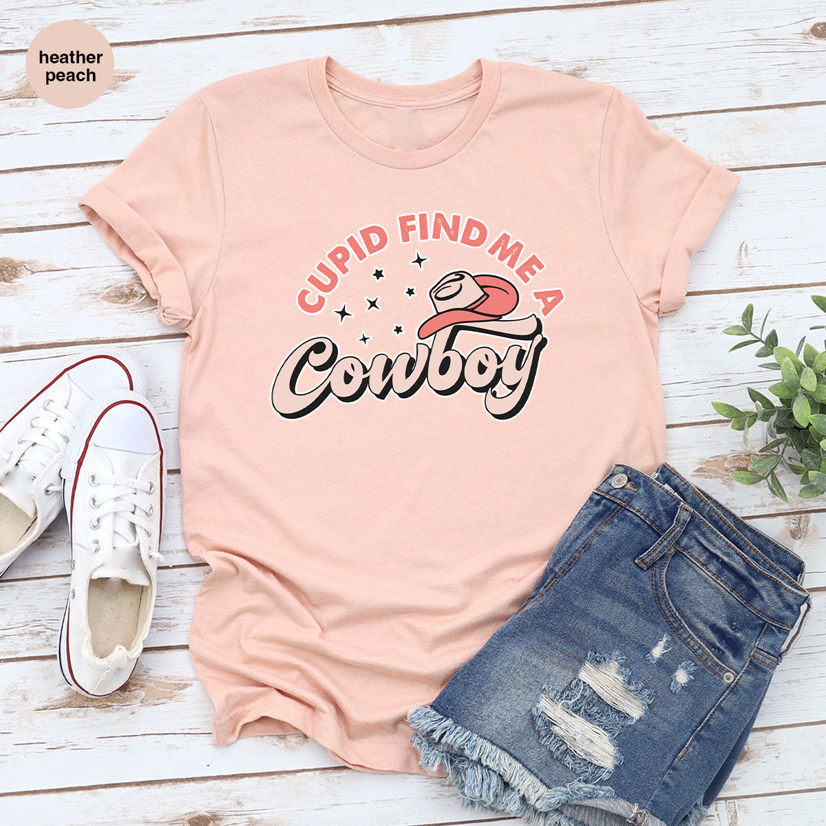 Cupid Find Me A Cowboy Shirt, Valentine Day Shirt, Cowboy Love T-Shirt