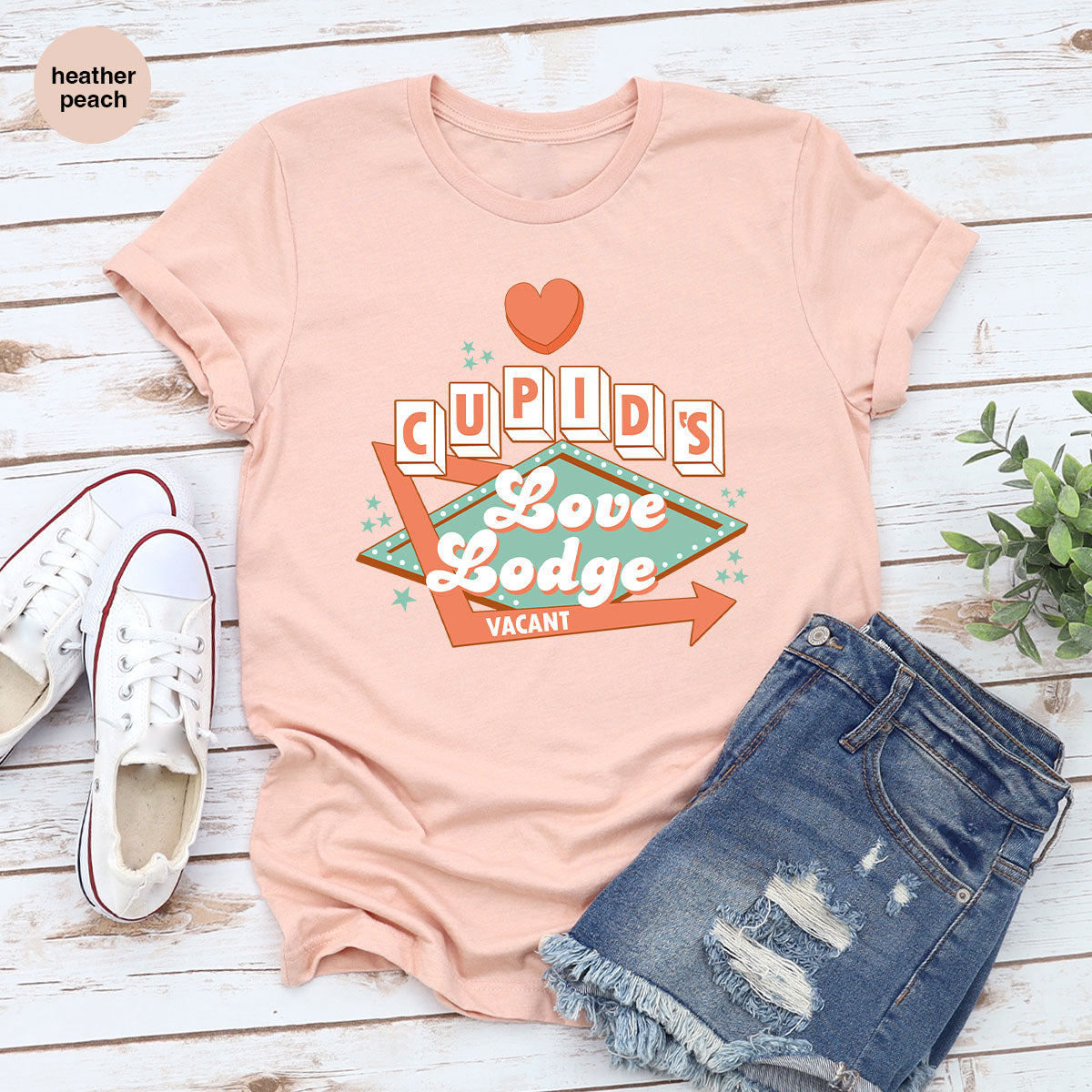 Love Lodge T-Shirt, Valentine's Day Tee, Cupid' Love Lodge Tee, Valentine Shirt