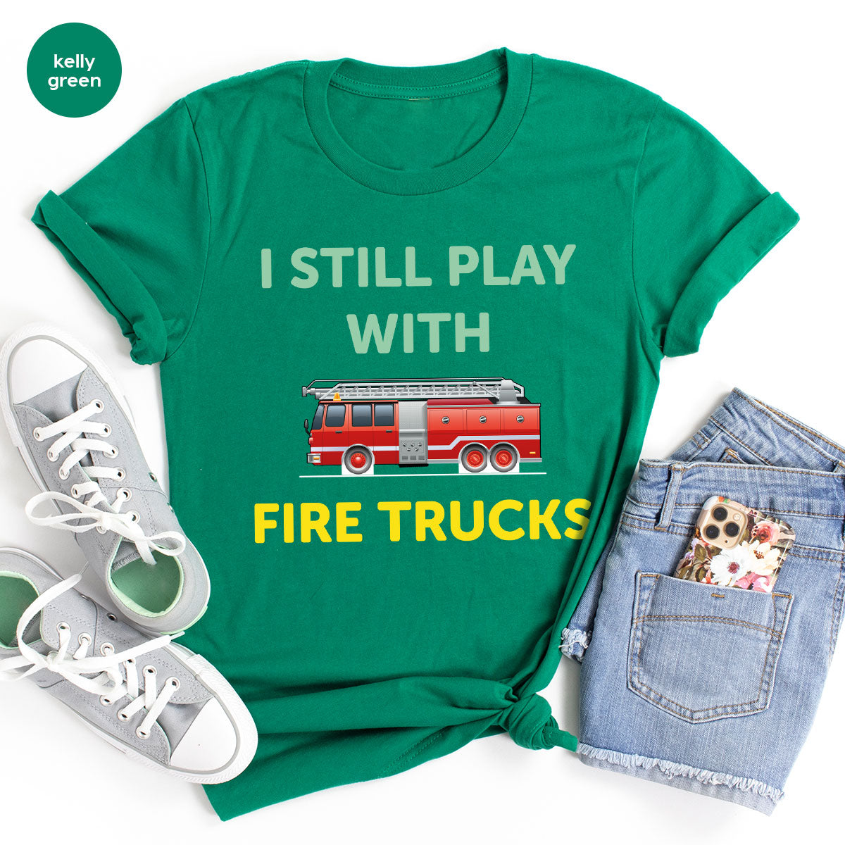 Fire Truck Shirt, Funny Fire Fighter T-Shirt, Fireman Tee