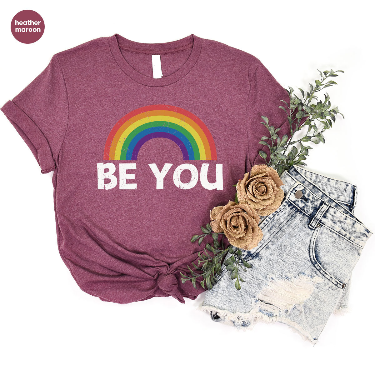 Rainbow T-Shirt, Be You Shirt, LGBT Pride Shirt, LGBT T-Shirt