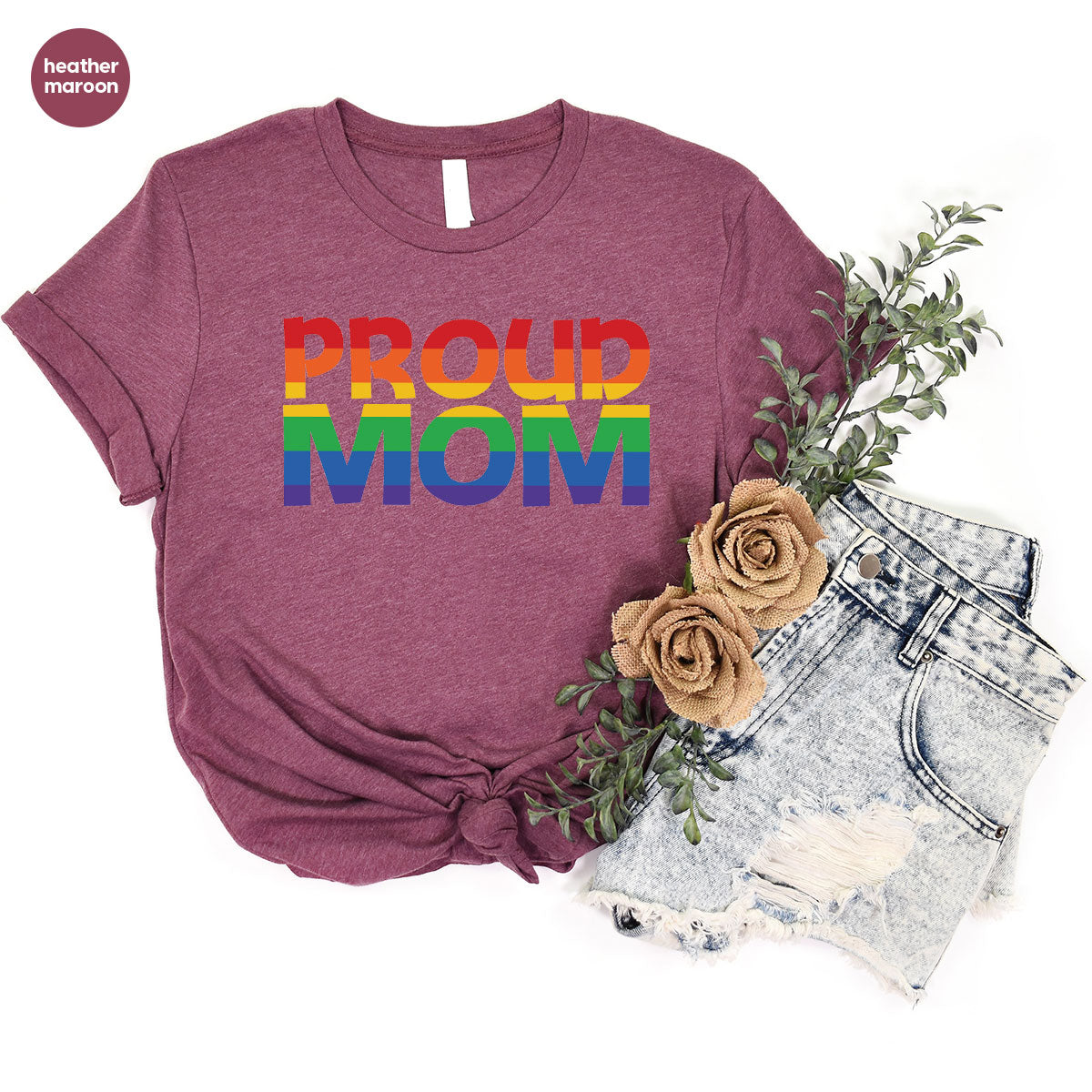 Proud Mom Shirt, LGBT Mom T-Shirt, LGBT Proud Tee