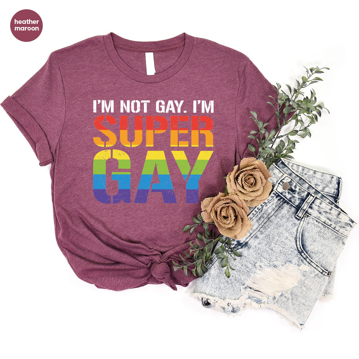 Super Gay Shirt, LGBT Power T-Shirt, Super Gay LGBT Tee