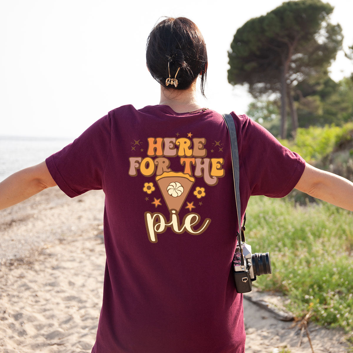 Here For The Pie Shirt, Funny Halloween Shirt, Cute Halloween Hoodie and Sweatshirt