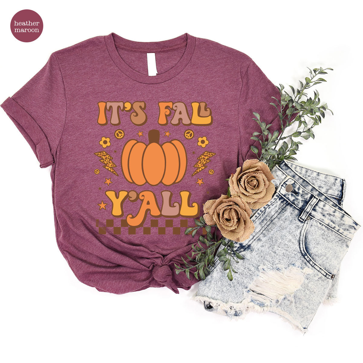 Halloween Fall Shirt, It's Y'Fall T-Shirt, Halloween Fall Hoodie, Long Sleeve and Short Sleeve Shirts