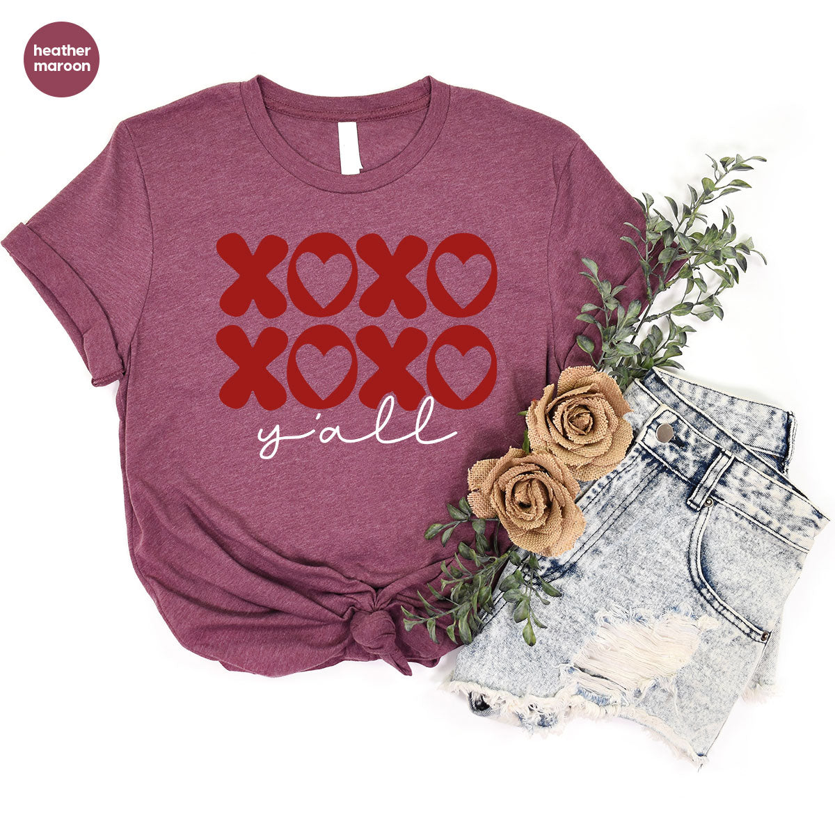 XOXO Shirt, Love Shirt, Valentine's Day T-Shirt, Couple Match Shirt