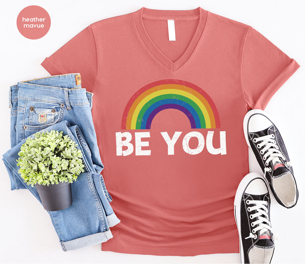 Rainbow T-Shirt, Be You Shirt, LGBT Pride Shirt, LGBT T-Shirt