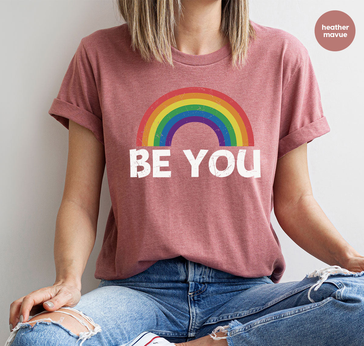 Rainbow T-Shirt, Be You Shirt, LGBT Pride Shirt, LGBT T-Shirt