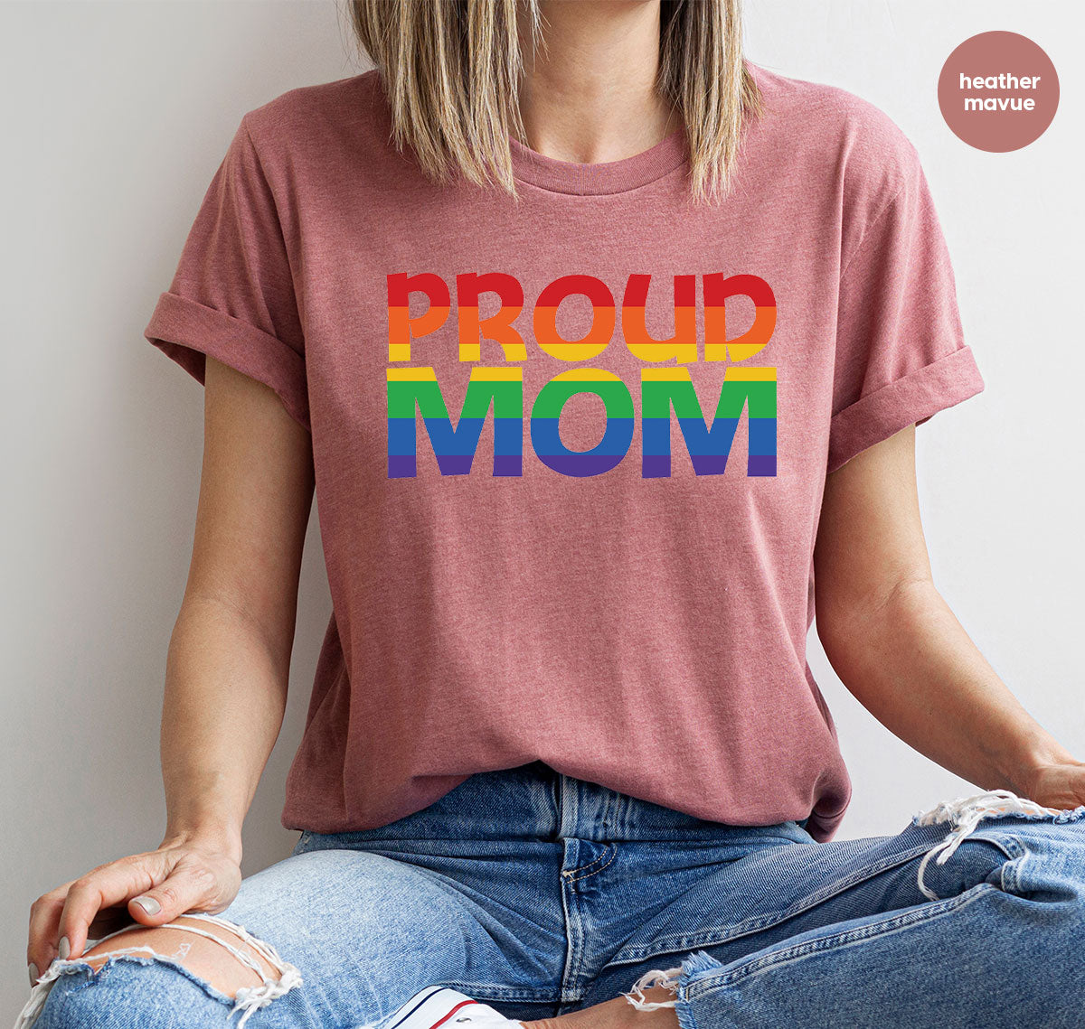 Proud Mom Shirt, LGBT Mom T-Shirt, LGBT Proud Tee