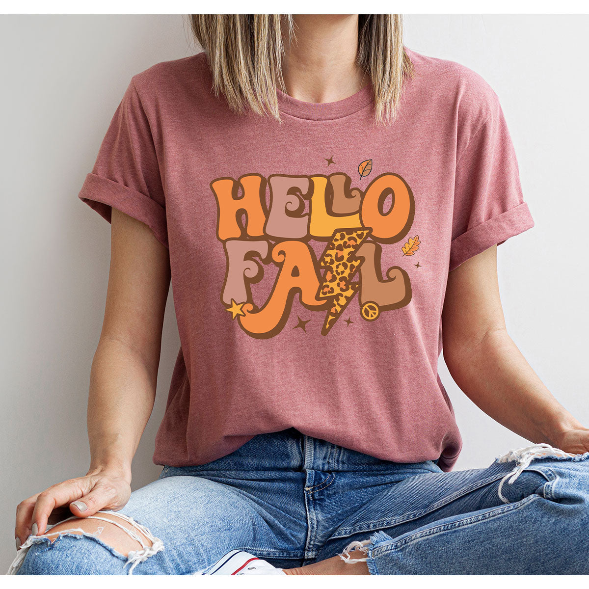 Hello Fall Shirt, Halloween Fall T-Shirt, Halloween 2022 Hoodie, Hello Halloween Long Sleeve Shirt