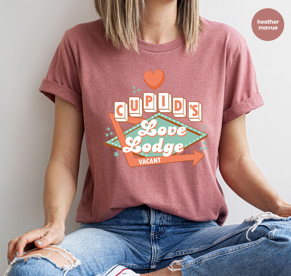 Love Lodge T-Shirt, Valentine's Day Tee, Cupid' Love Lodge Tee, Valentine Shirt