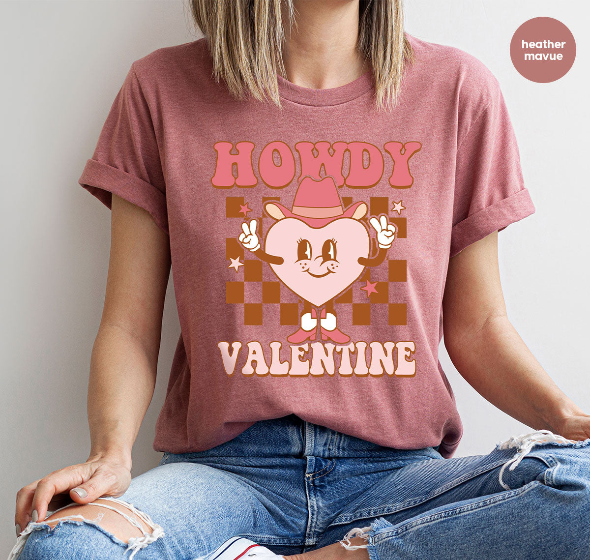 Howdy Valentine Shirt, 2023 Valentine's Day Shirt, Cute Feb 14 Tee