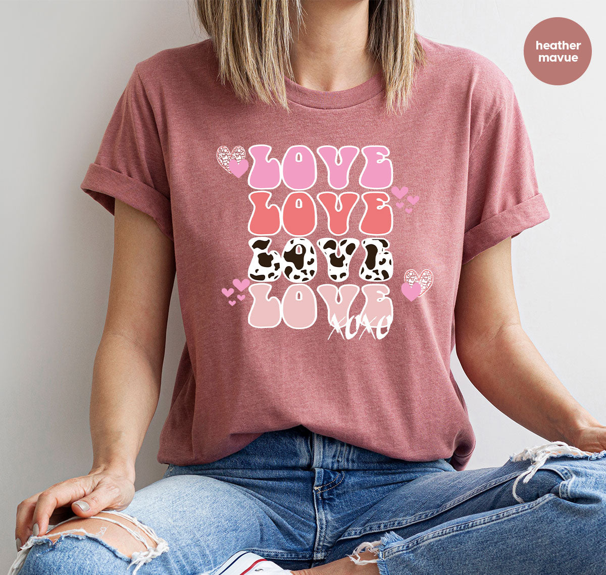 Love Shirt, Love Day T-Shirt, Valentine's Day Tee, 2023 Valentine's Day Gift