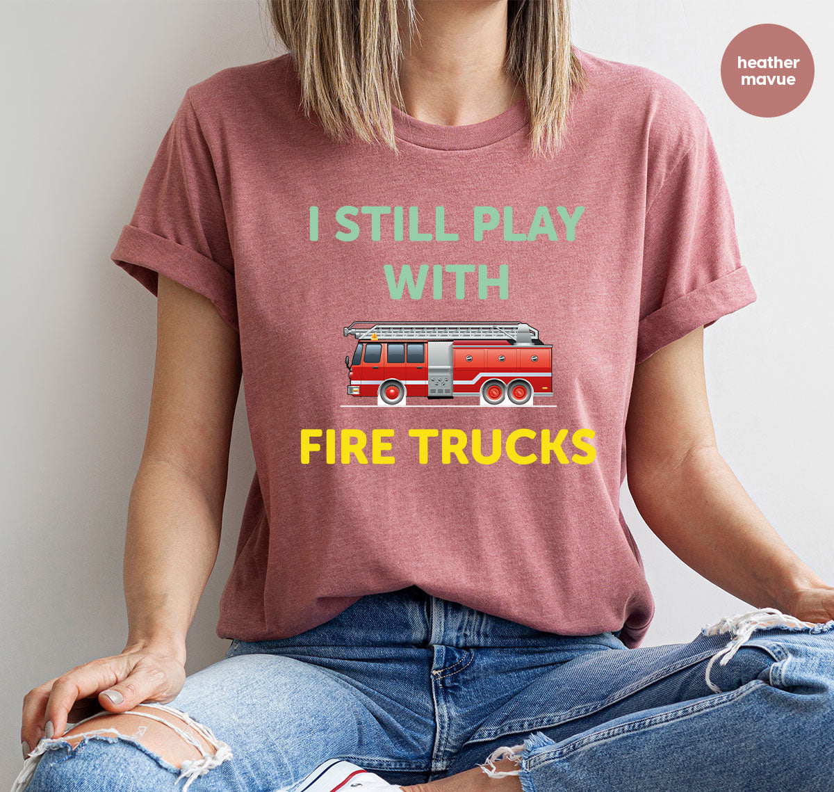 Fire Truck Shirt, Funny Fire Fighter T-Shirt, Fireman Tee