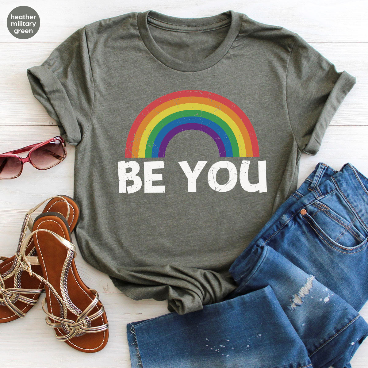 Rainbow T-Shirt, Be You Shirt, LGBT Pride Shirt, LGBT T-Shirt