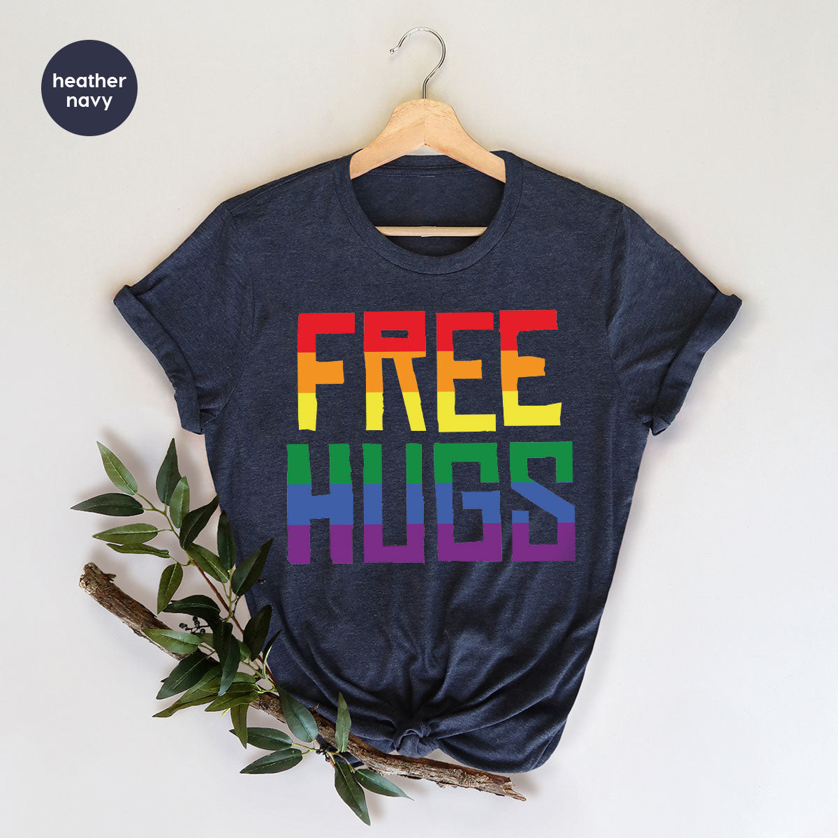 Cute LGBT Shirt, Free Hugs T-Shirt, Lovely Pride T-Shirt for LGBT