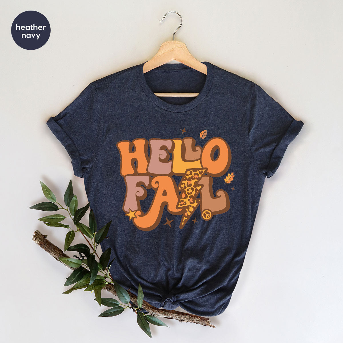 Hello Fall Shirt, Halloween Fall T-Shirt, Halloween 2022 Hoodie, Hello Halloween Long Sleeve Shirt