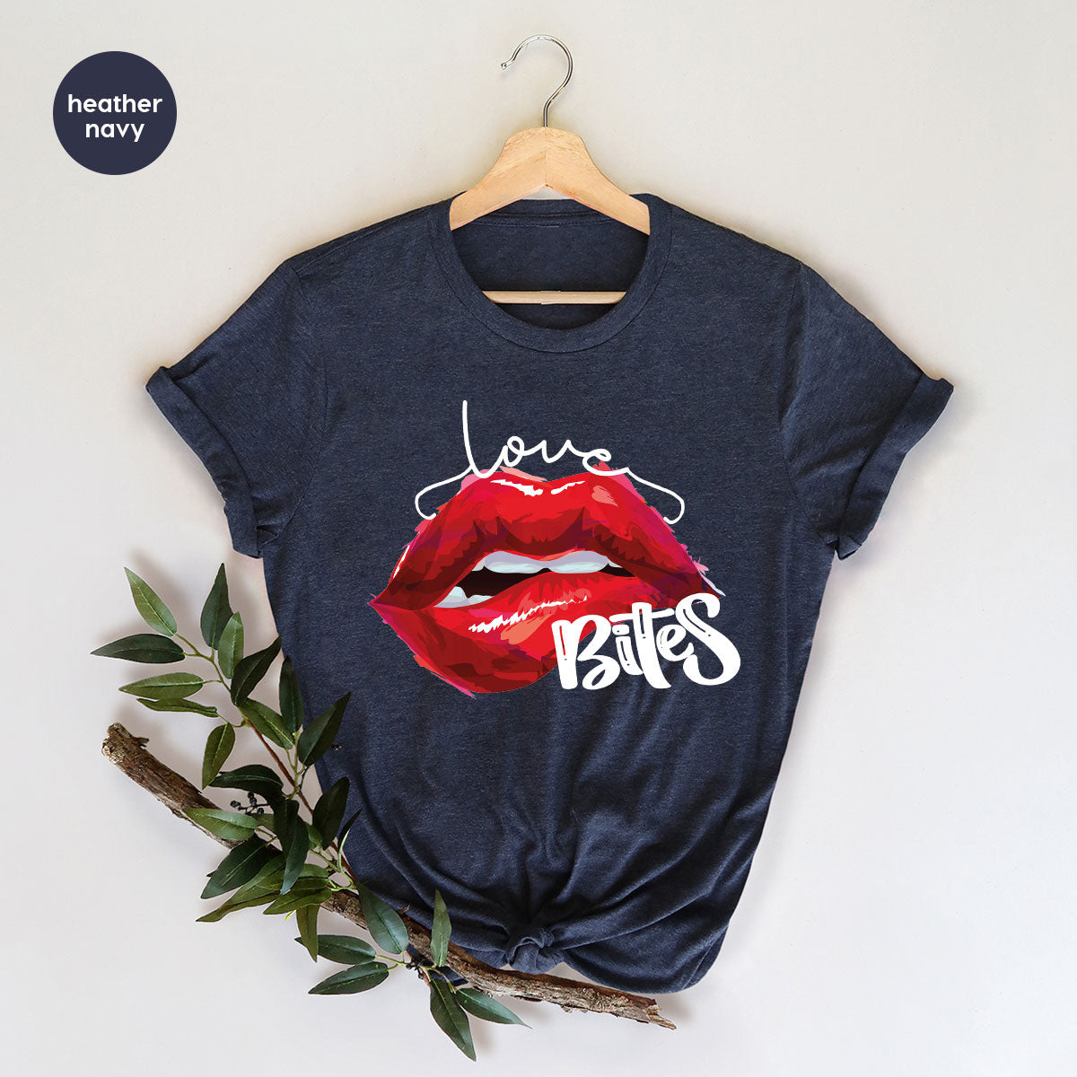 Cool Valentine's Day T-Shirt, Bite Shirt, Cute Lips Tee, Valentine Gift