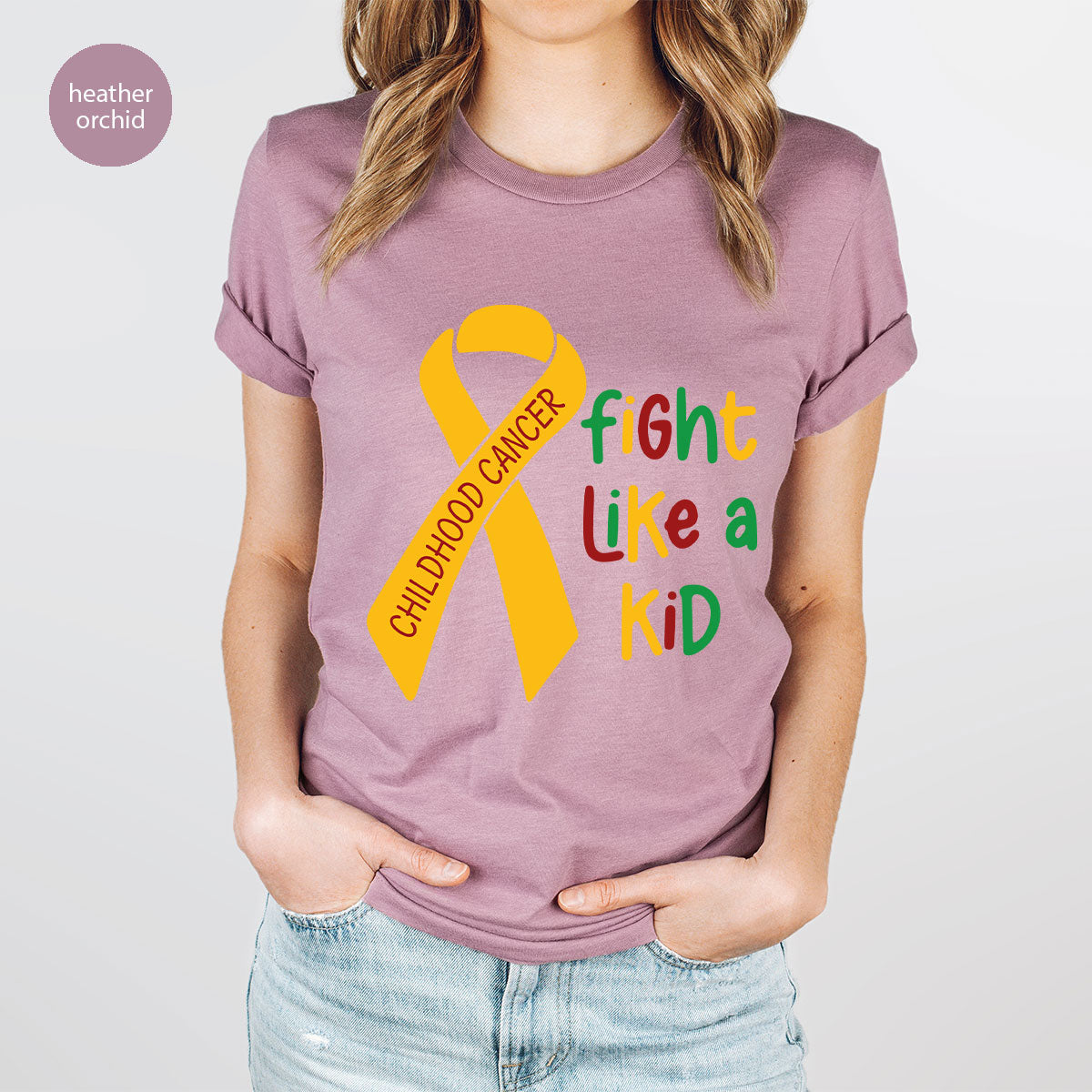 Fighting Like A Kid Shirt, Cancer Fight Shirt, Childhood Canver Fighter t-Shirt, Gift For Cancer Kids