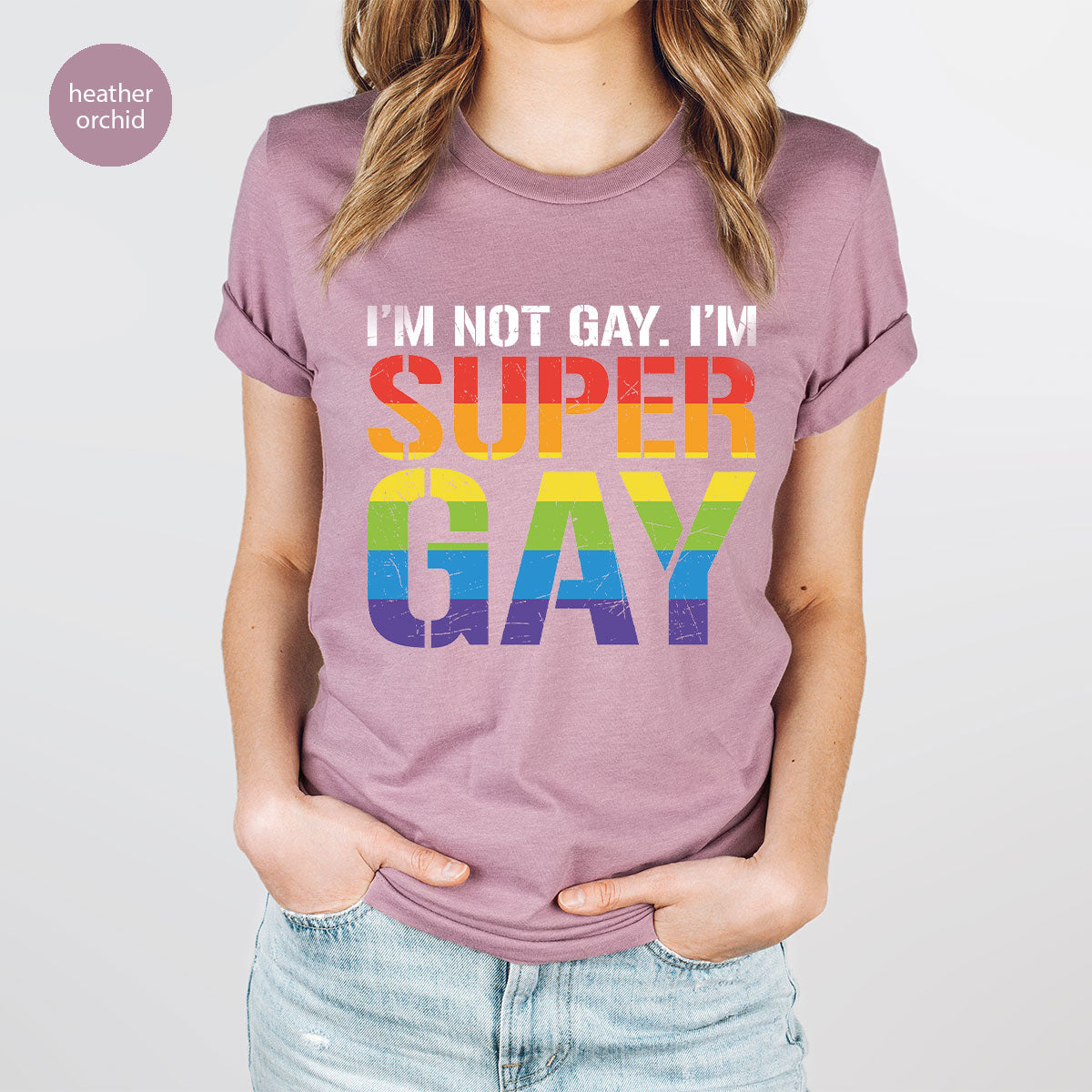 Super Gay Shirt, LGBT Power T-Shirt, Super Gay LGBT Tee