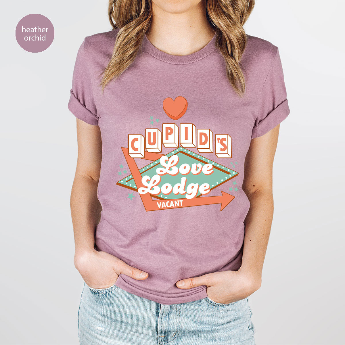 Love Lodge T-Shirt, Valentine's Day Tee, Cupid' Love Lodge Tee, Valentine Shirt