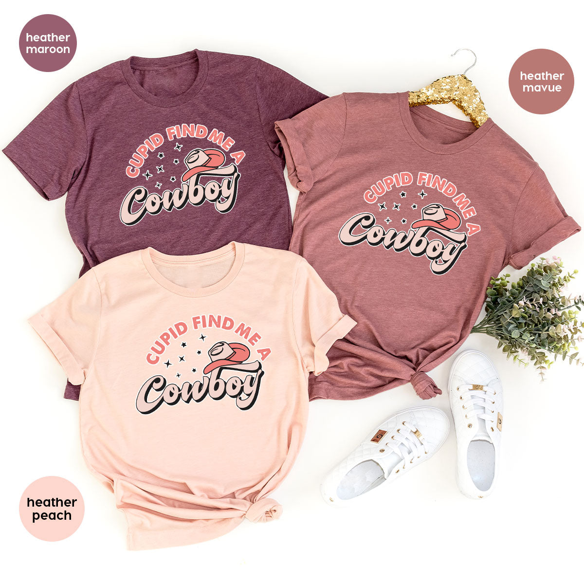 Cupid Find Me A Cowboy Shirt, Valentine Day Shirt, Cowboy Love T-Shirt