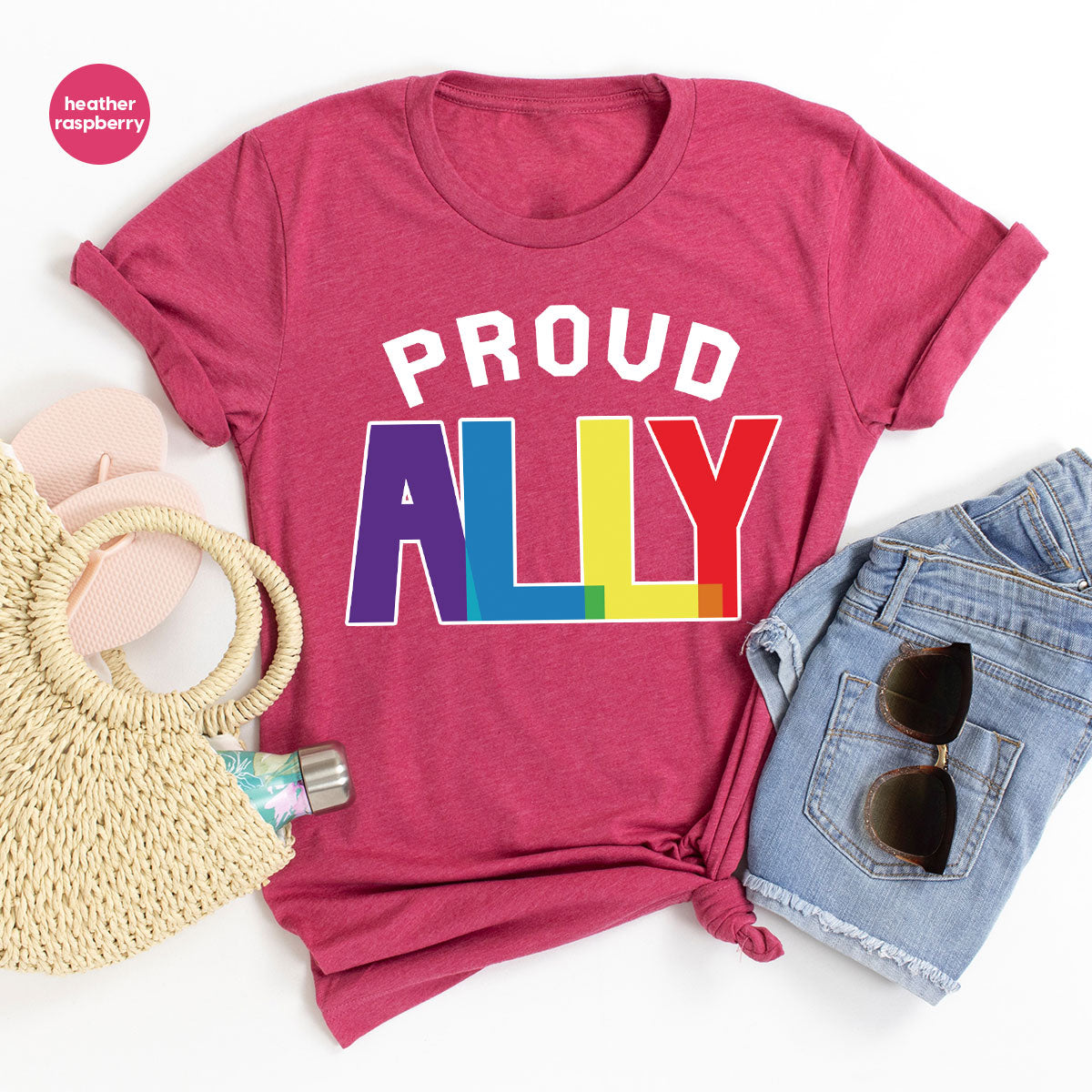 Proud Ally Shirt, LGBT Ally T-Shirt, LGBT Proud Tee