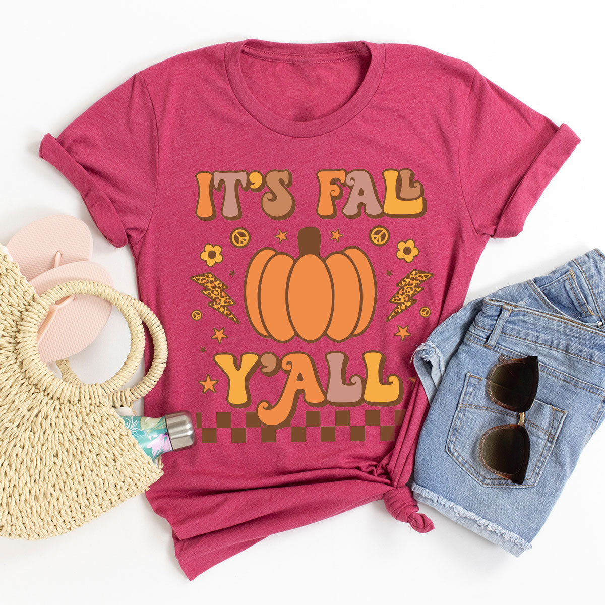 Halloween Fall Shirt, It's Y'Fall T-Shirt, Halloween Fall Hoodie, Long Sleeve and Short Sleeve Shirts