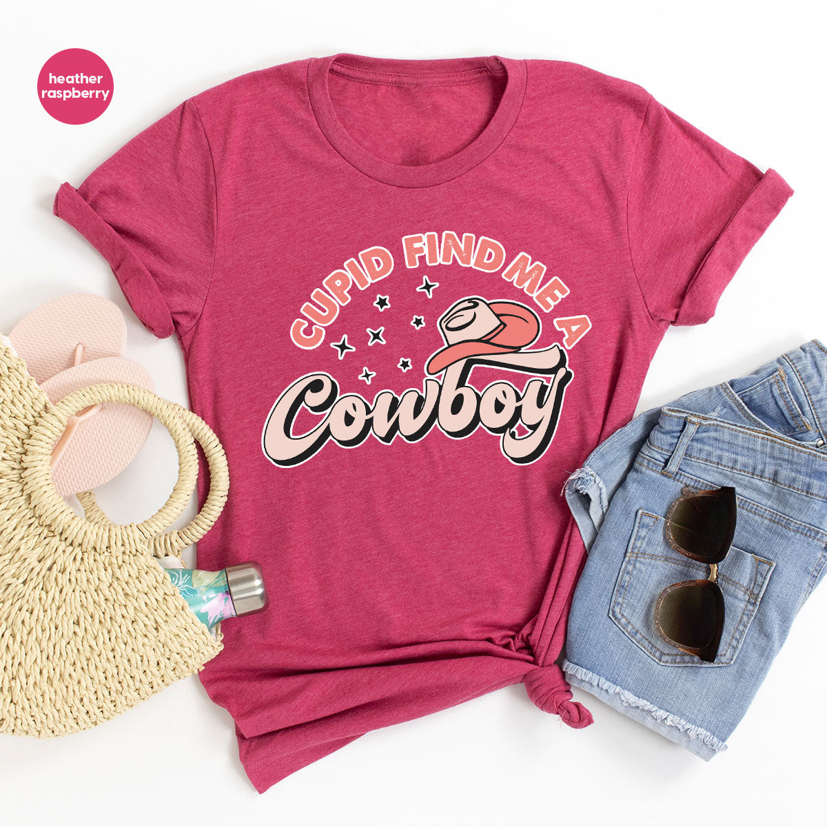 Cupid Find Me A Cowboy Shirt, Valentine Day Shirt, Cowboy Love T-Shirt