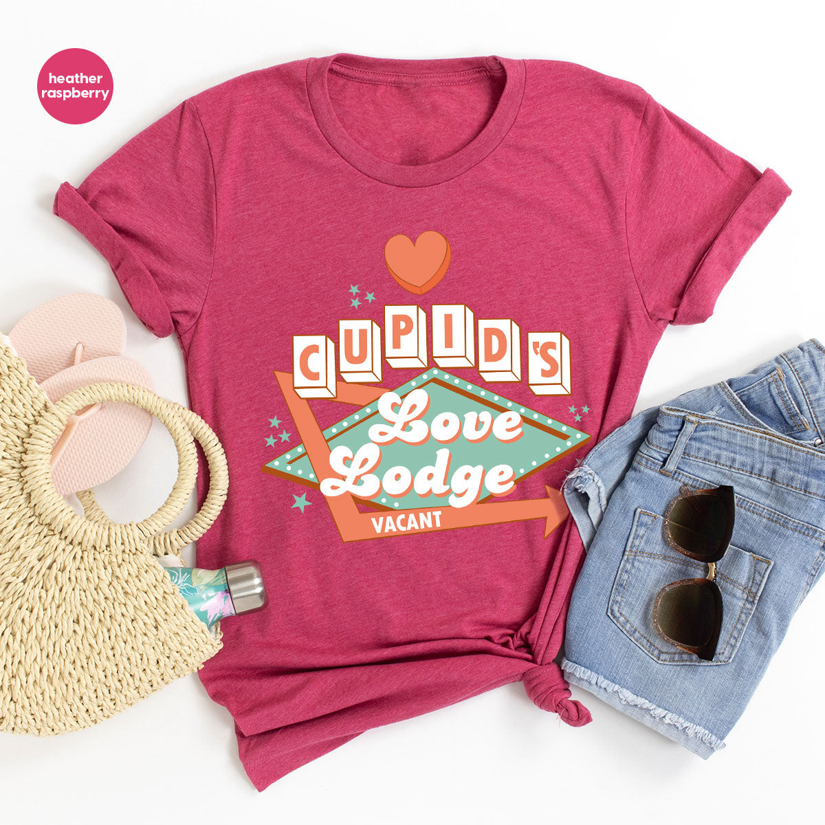 Love Lodge T-Shirt, Valentine's Day Tee, Cupid' Love Lodge Tee, Valentine Shirt