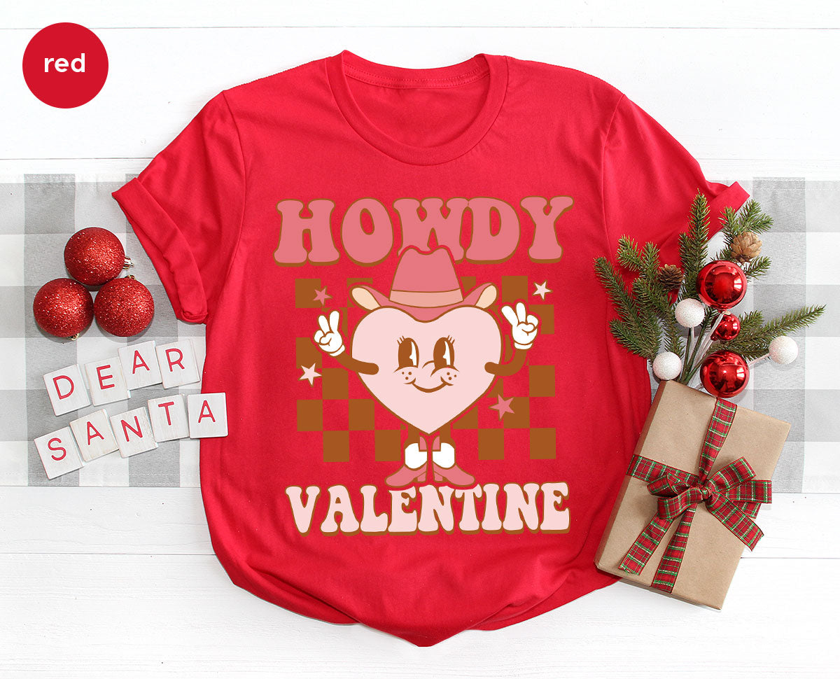 Howdy Valentine Shirt, 2023 Valentine's Day Shirt, Cute Feb 14 Tee