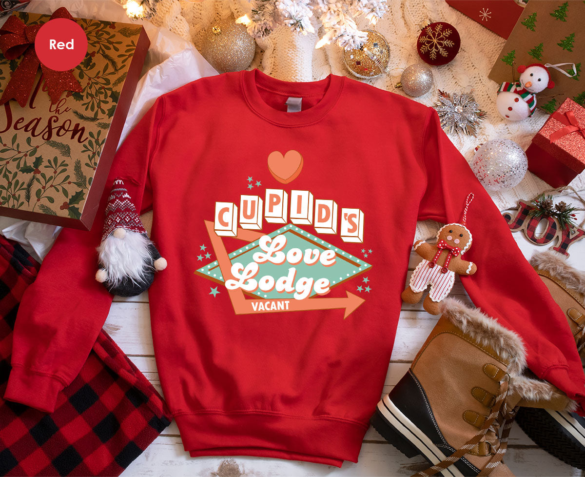 Love Lodge T-Shirt, Valentine's Day Tee, Cupid' Love Lodge Tee, Valentine Shirt