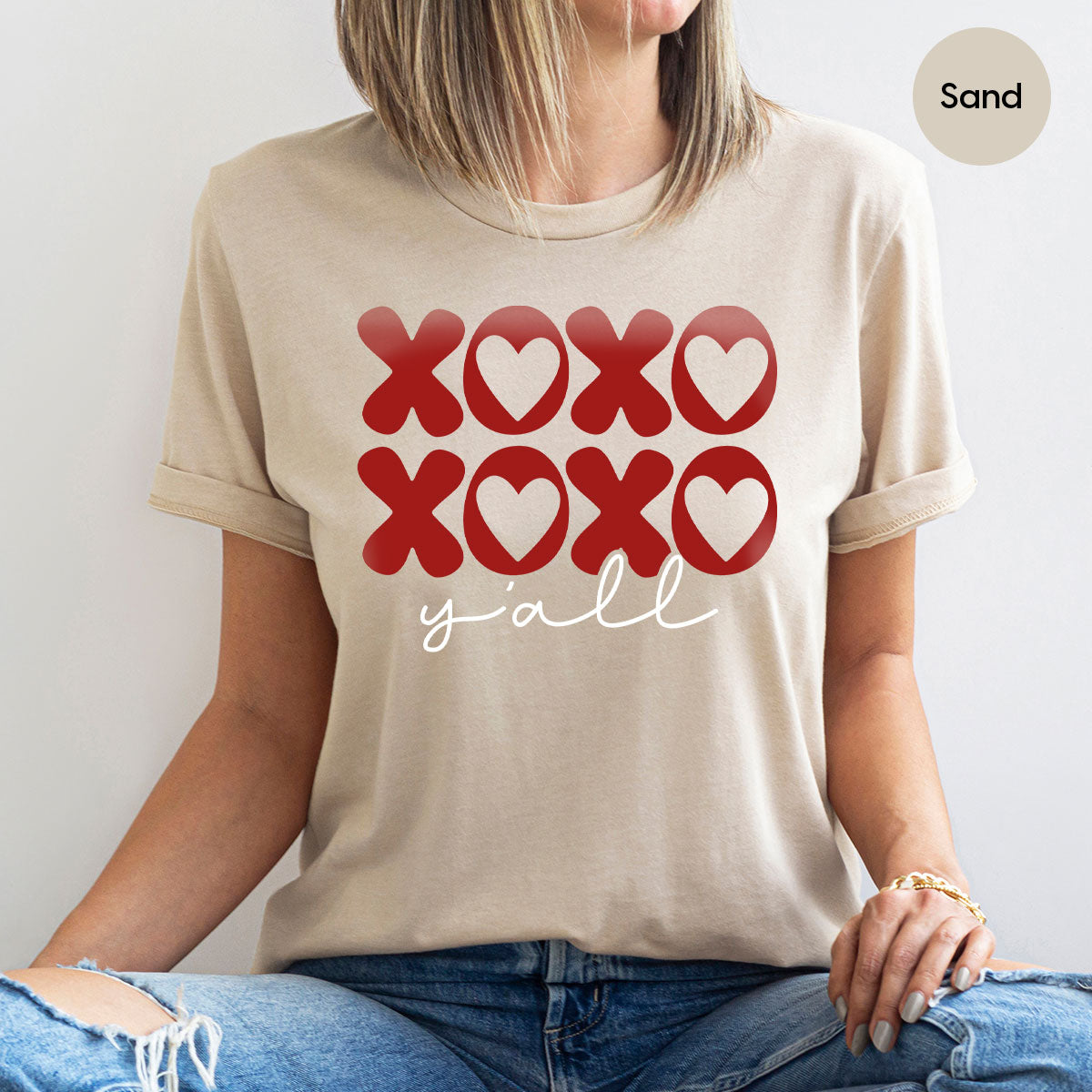 XOXO Shirt, Love Shirt, Valentine's Day T-Shirt, Couple Match Shirt