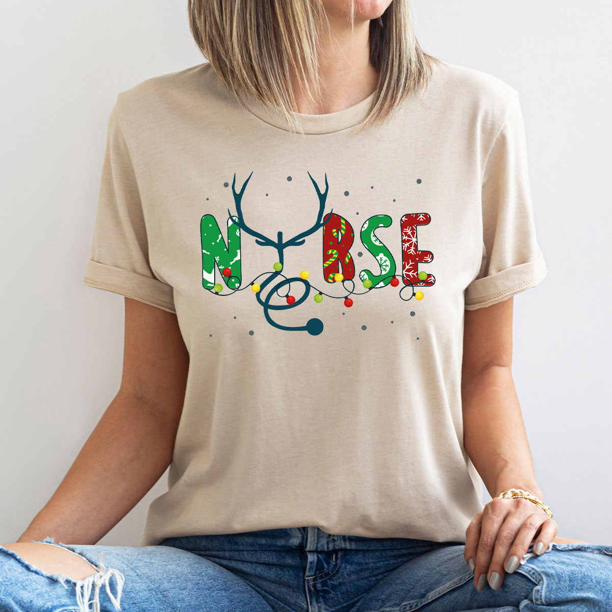 Christmas Nurse Shirt, Health Employee Christmas T-Shirt, Christmas Gift for Nurses