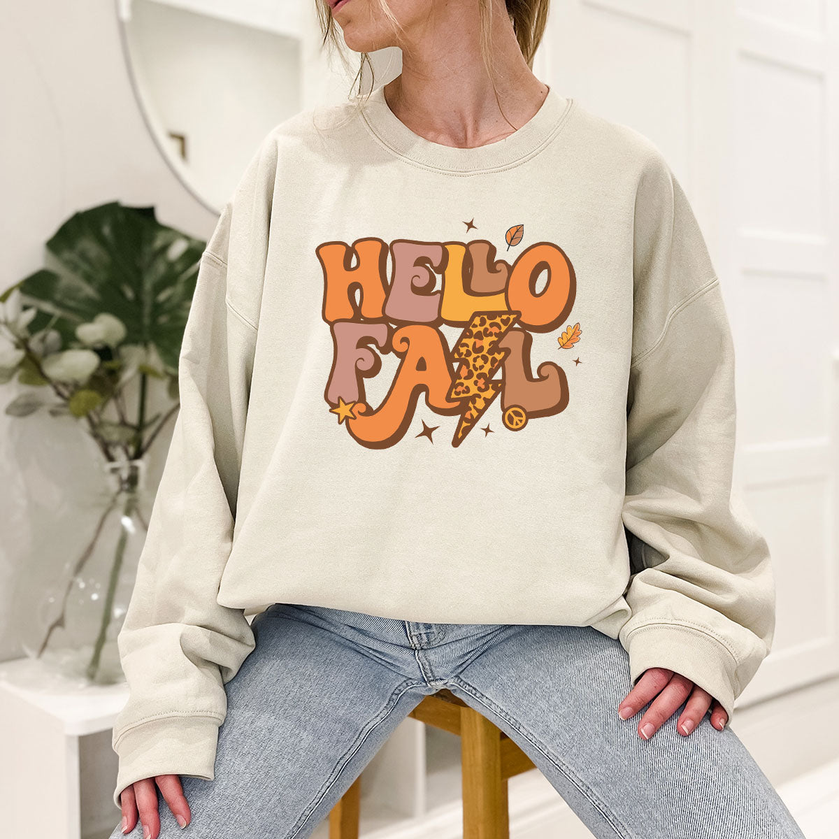 Hello Fall Shirt, Halloween Fall T-Shirt, Halloween 2022 Hoodie, Hello Halloween Long Sleeve Shirt