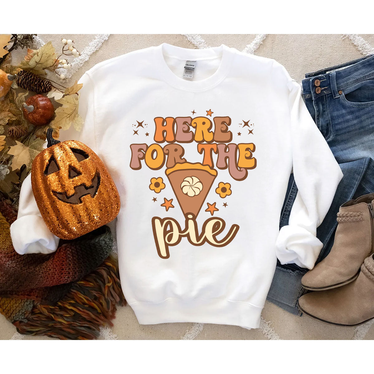 Here For The Pie Shirt, Funny Halloween Shirt, Cute Halloween Hoodie and Sweatshirt