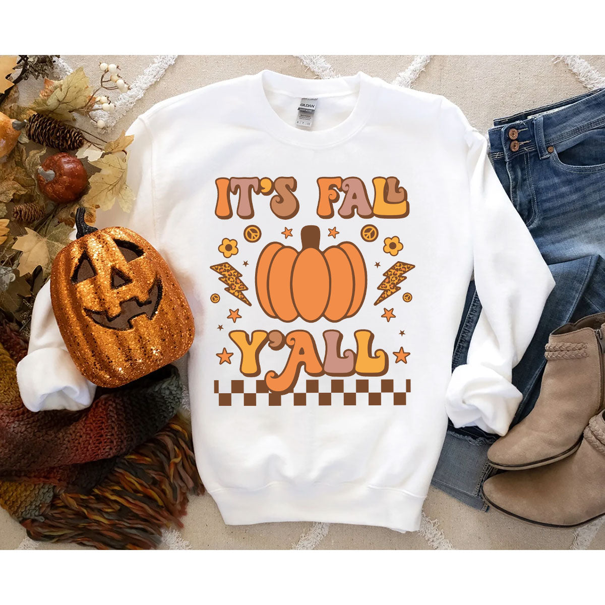 Halloween Fall Shirt, It's Y'Fall T-Shirt, Halloween Fall Hoodie, Long Sleeve and Short Sleeve Shirts