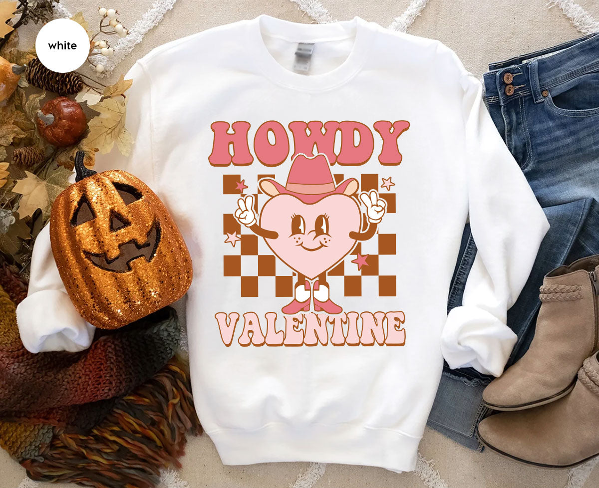 Howdy Valentine Shirt, 2023 Valentine's Day Shirt, Cute Feb 14 Tee