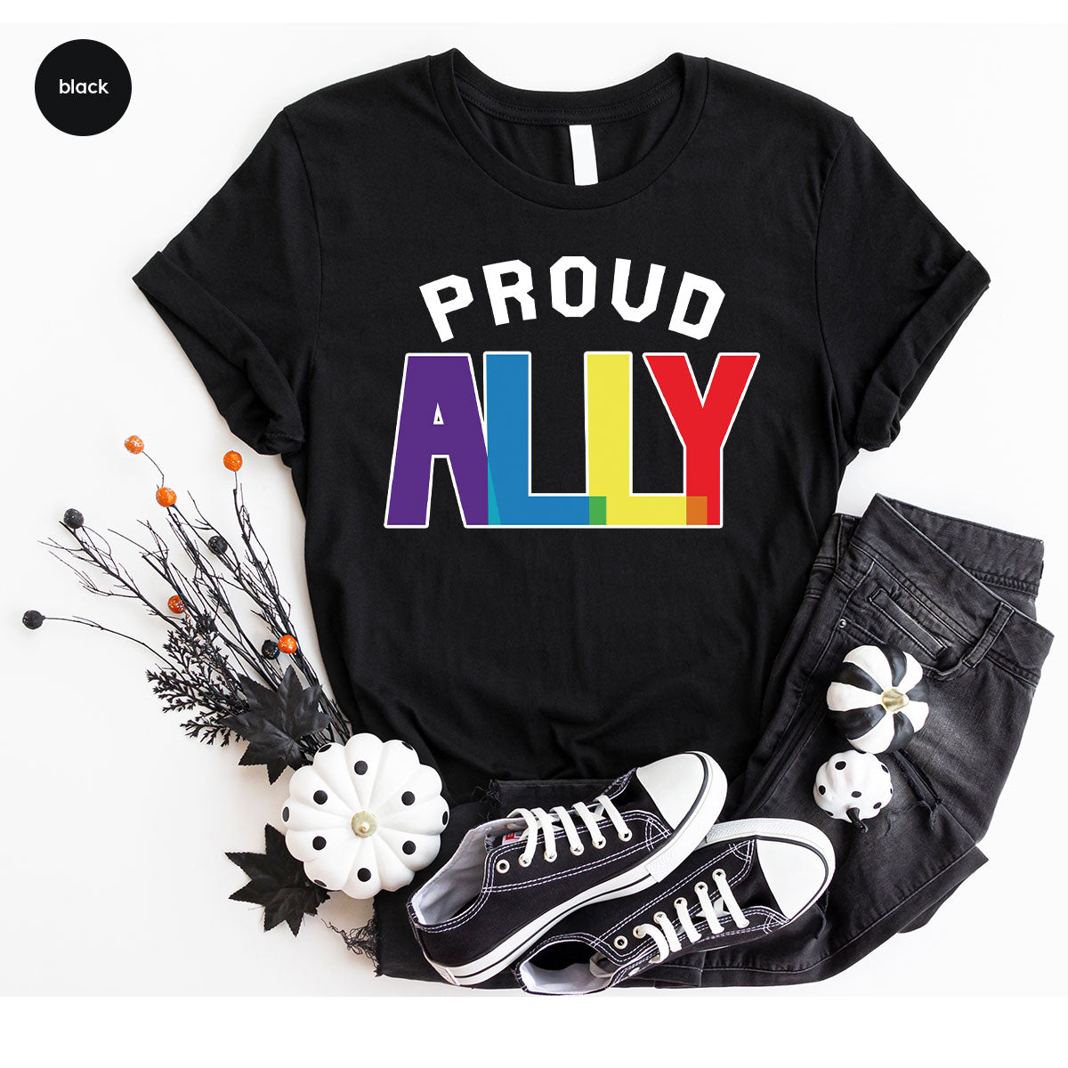 Proud Ally Shirt, LGBT Ally T-Shirt, LGBT Proud Tee