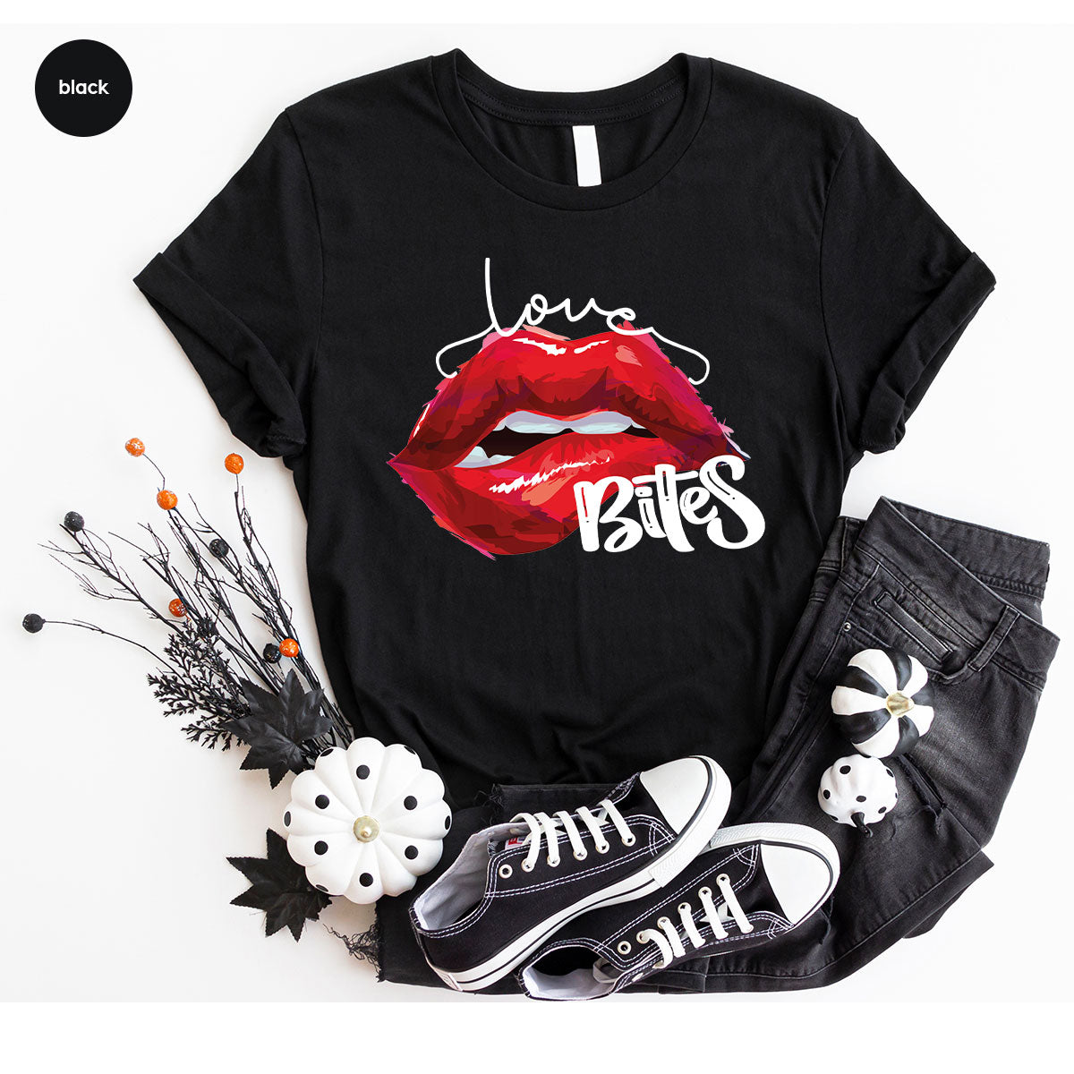 Cool Valentine's Day T-Shirt, Bite Shirt, Cute Lips Tee, Valentine Gift