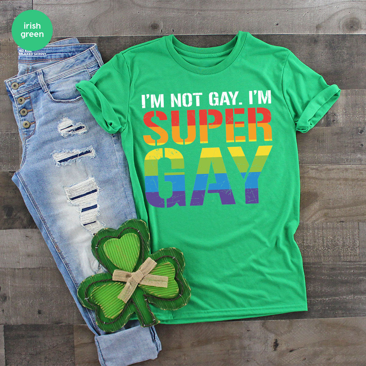 Super Gay Shirt, LGBT Power T-Shirt, Super Gay LGBT Tee