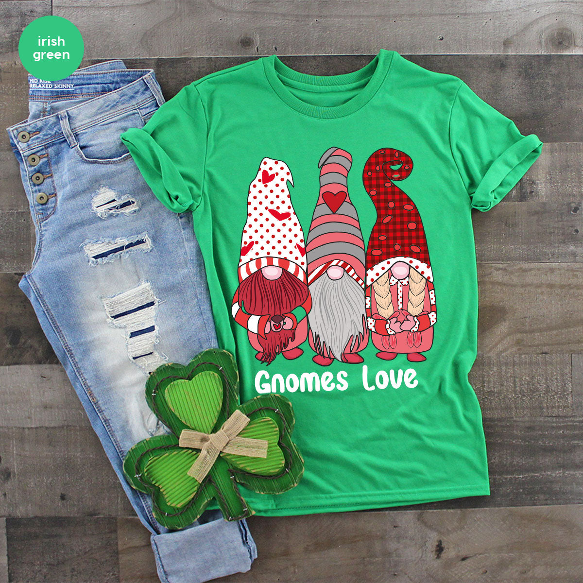 Gnomes Love Shirt, Love 4ever Shirt, Best Love T-Shirt, Valentine's Day Shirt 2023